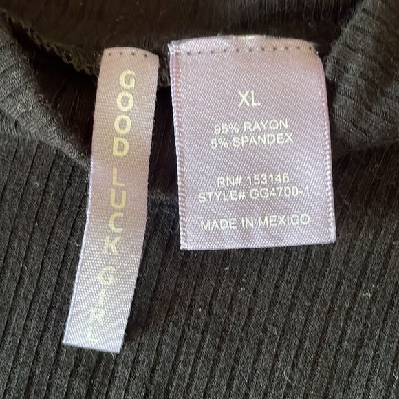 Good Luck Girl black turtleneck sweater - Picture 2 of 4